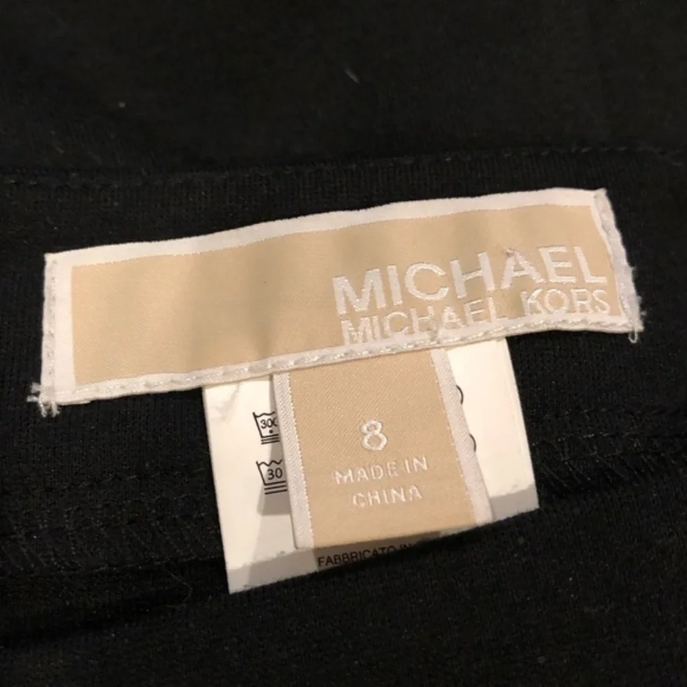 Michael Kors Black Pencil Skirt with Side Slit